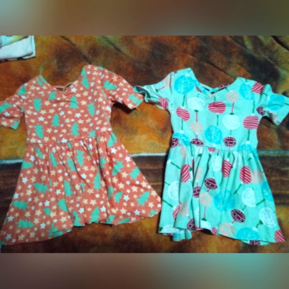 2 18/mth Christmas dresses
